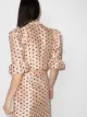 Batsheva cropped polka-dot blouse