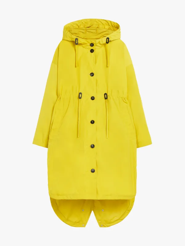 WINDHILL Yellow Nylon Oversized Parka | LM-1076