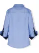 Image 2 of Lapin House plaid-trim long-sleeved shirt