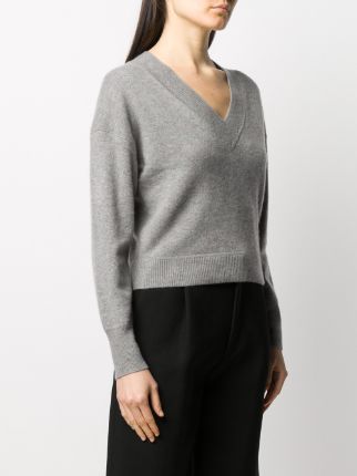 cropped V-neck jumper展示图