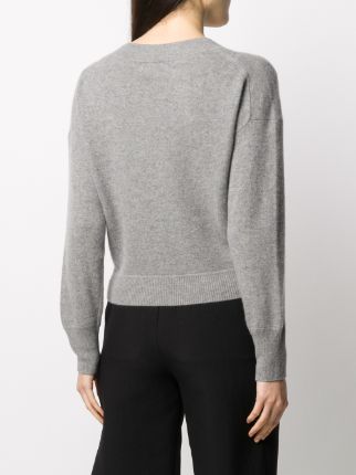 cropped V-neck jumper展示图