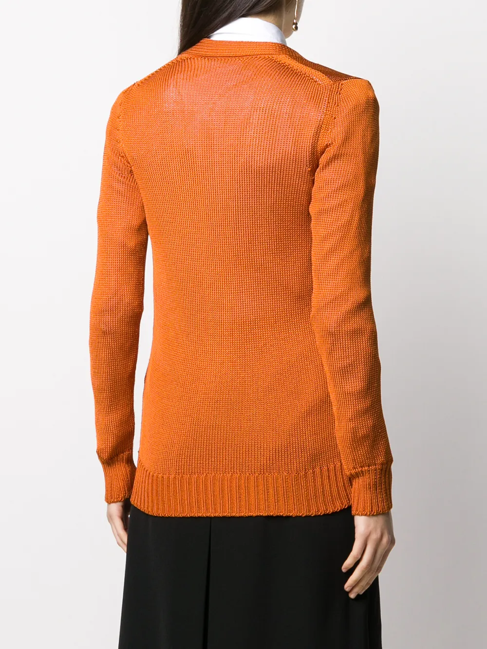 Hermès preowned Vneck Knitted Cardigan Farfetch