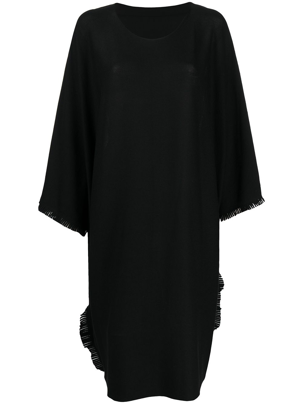 фото Issey miyake платье миди с бахромой