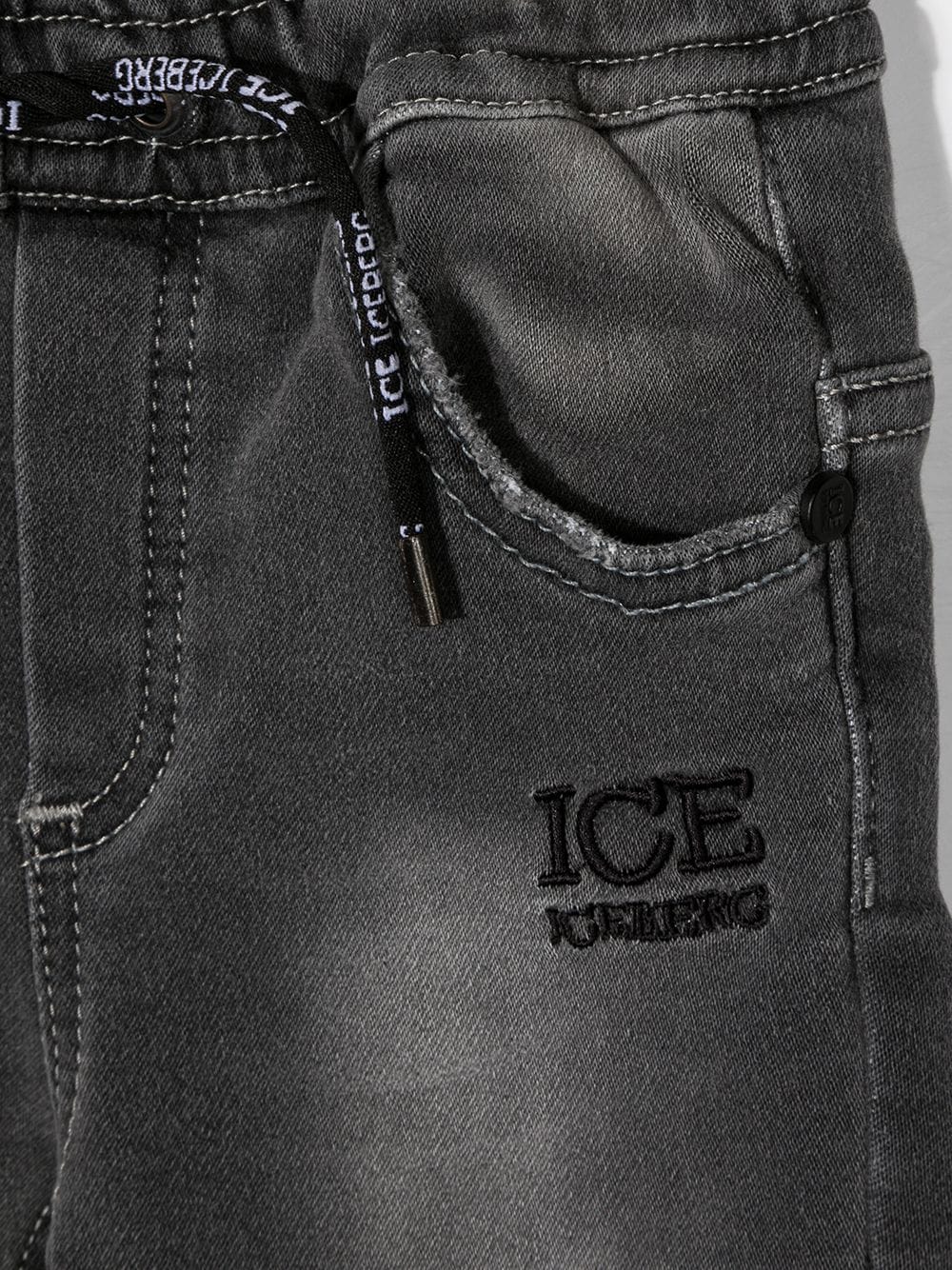 фото Iceberg kids джинсы скинни с вышитым логотипом