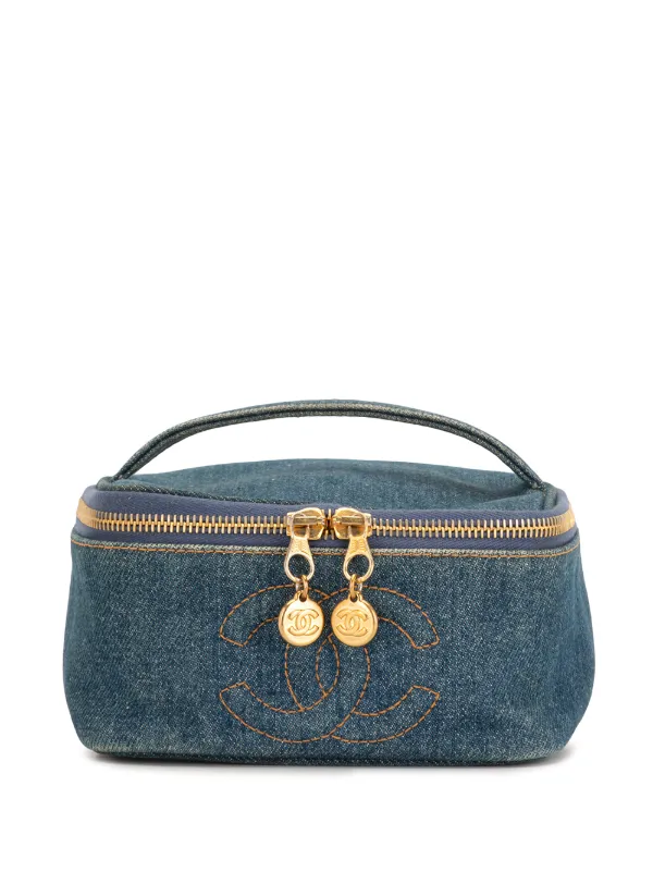 Chanel denim vanity case Clearance