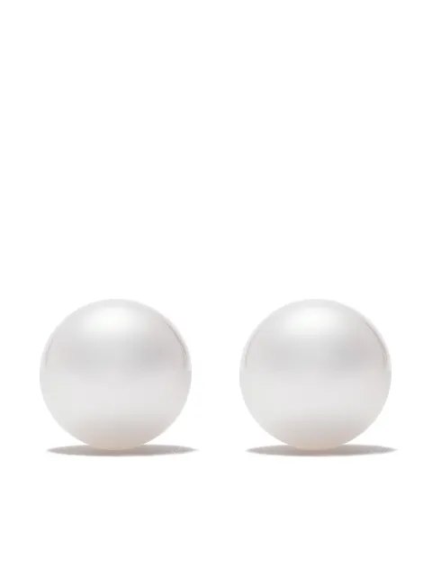 TASAKI 18kt white gold 9.0mm Akoya pearl earrings