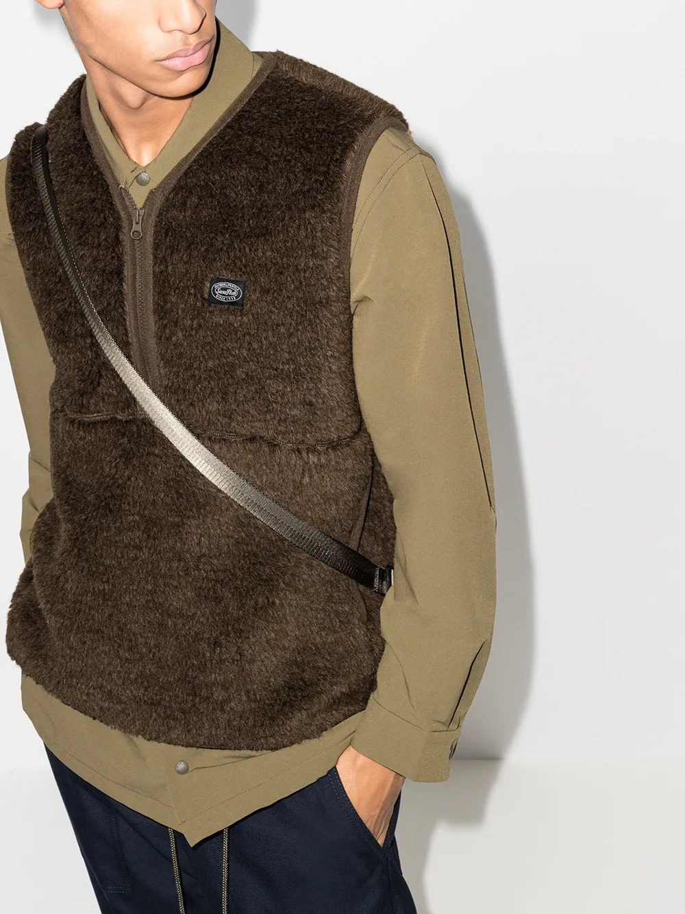 Snow Peak Fleece Logo Patch Gilet Farfetch