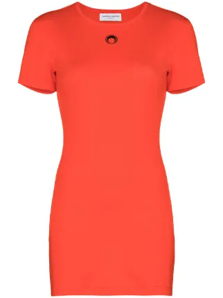 Shop Marine Serre ribbed embroidered 