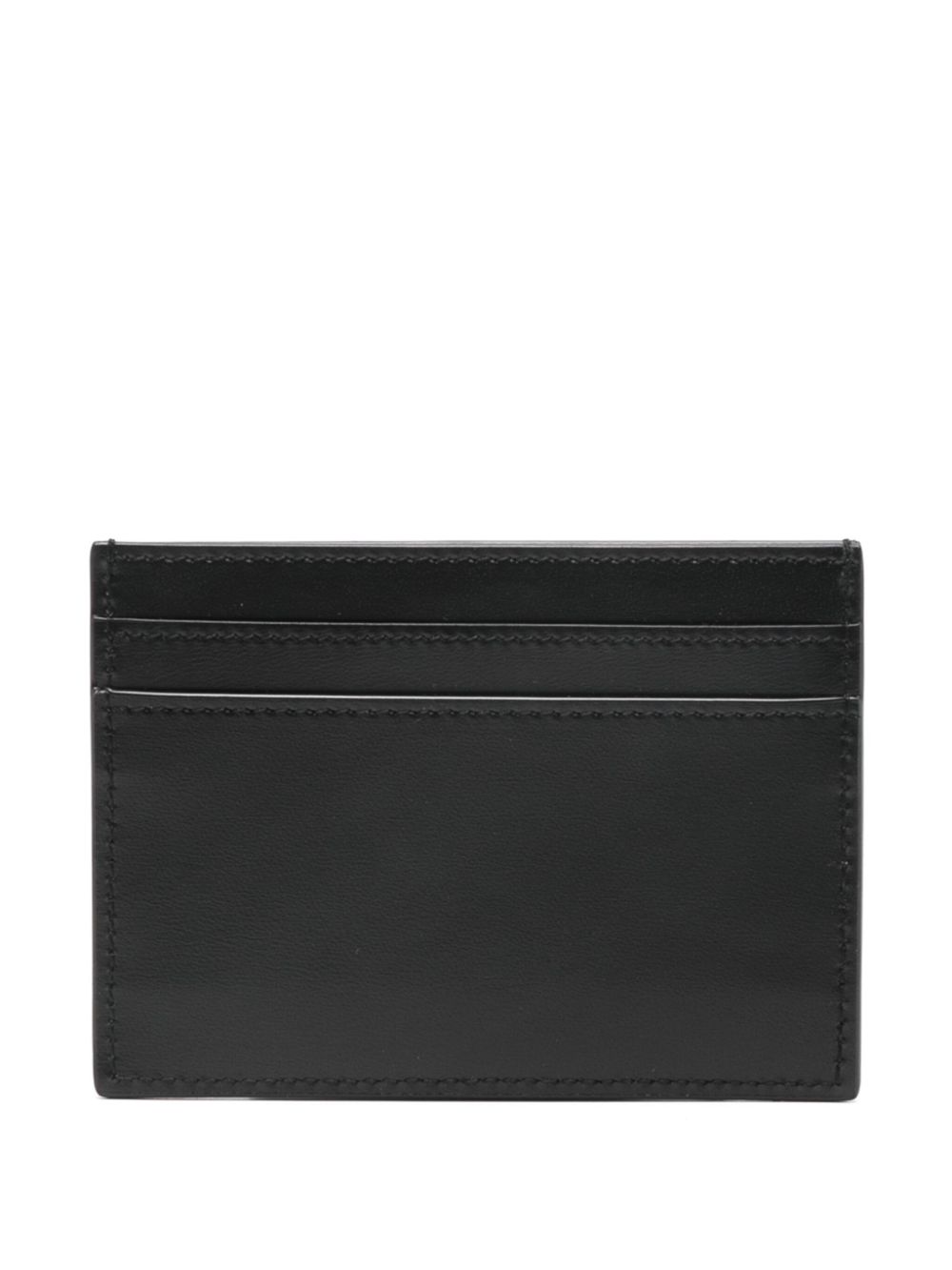 Saint Laurent Cassandre-plaque card holder - Black