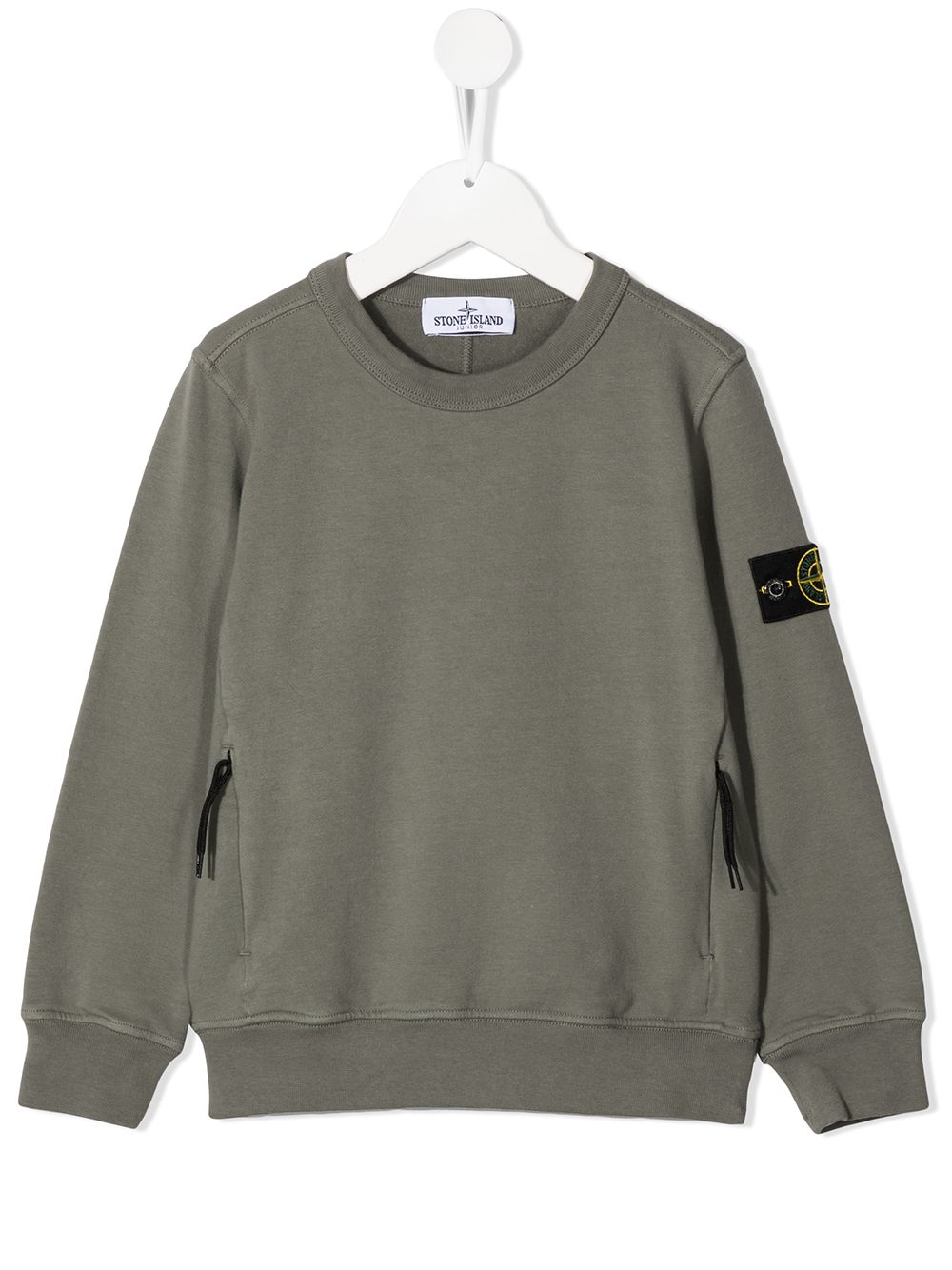 фото Stone island junior толстовка с нашивкой-логотипом