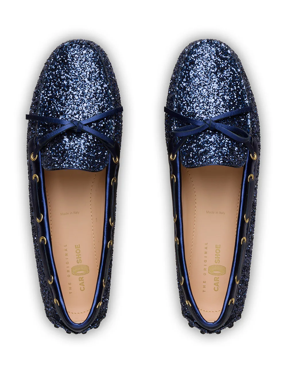 фото Car shoe мокасины с блестками