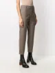 Barena cropped check-print trousers
