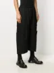 Black Comme Des Garçons cropped drop-crotch trouser