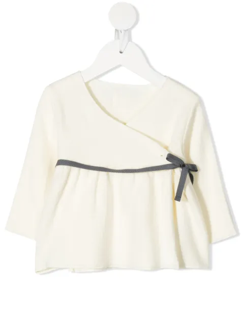 Douuod Kids ribbon wrap dress