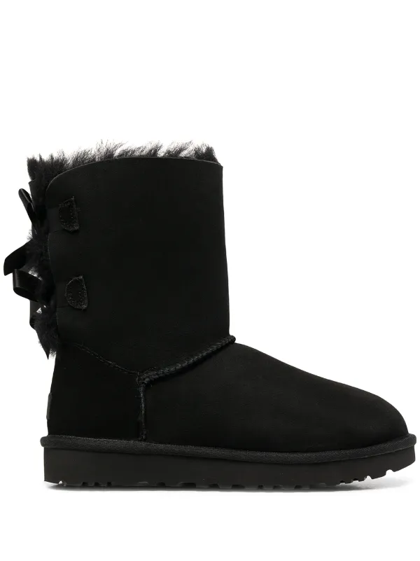 black uggs with the bows