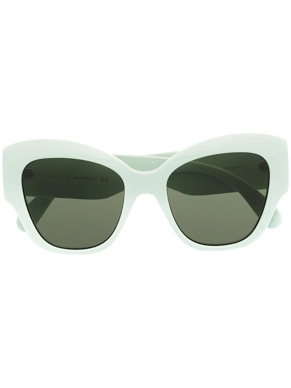 

Gucci Eyewear oversize cat eye sunglasses - Green