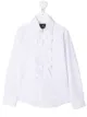 Image 1 of John Richmond Junior ruffled-bib long-sleeve shirt
