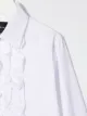 John Richmond Junior ruffled-bib long-sleeve shirt