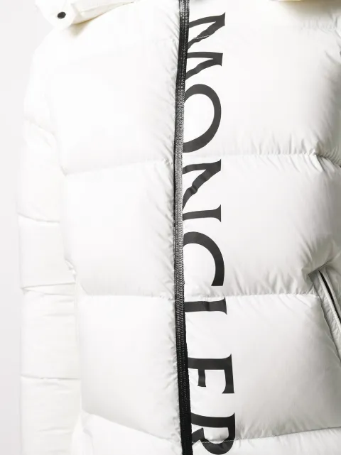 Moncler Logo Print Puffer Jacket - Farfetch