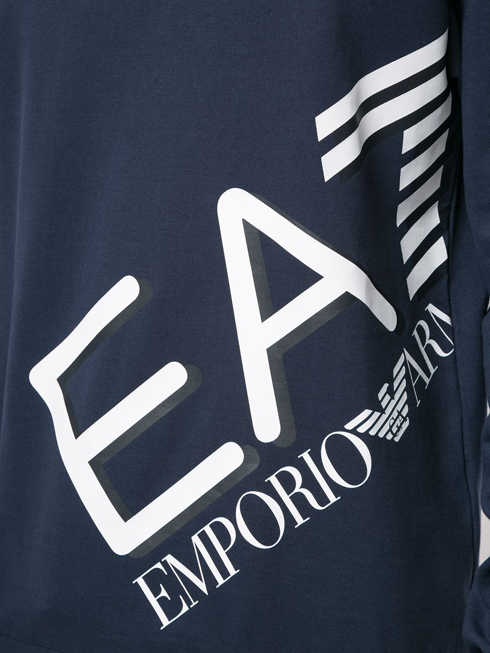 фото Ea7 emporio armani diagonal logo print sweatshirt