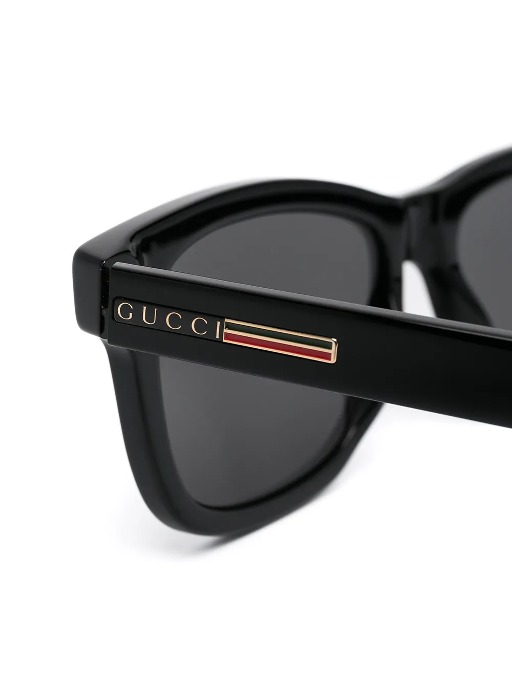 Gucci Eyewear Zonnebril met vierkant montuur Zwart