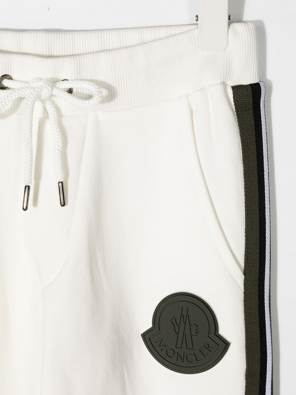 фото Moncler kids спортивные брюки с нашивкой-логотипом