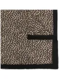 Destin Judy leopard-print knitted scarf - Black