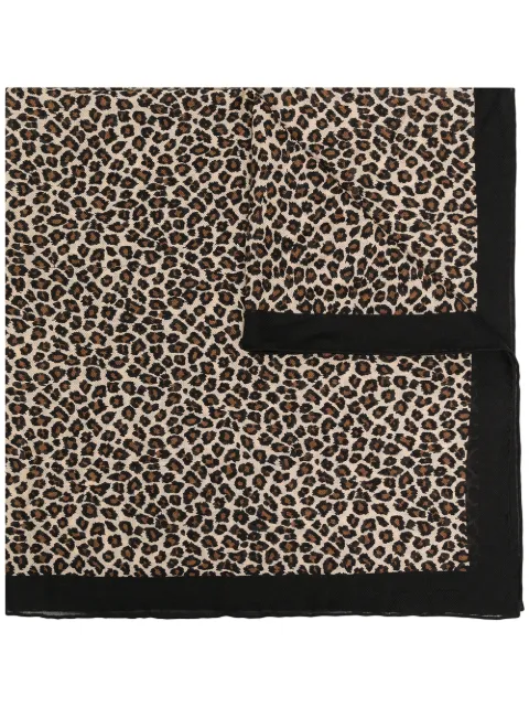 Destin Judy leopard-print knitted scarf