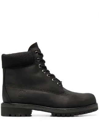 black timberland combat boots