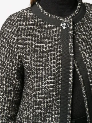 embellished button tweed jacket展示图