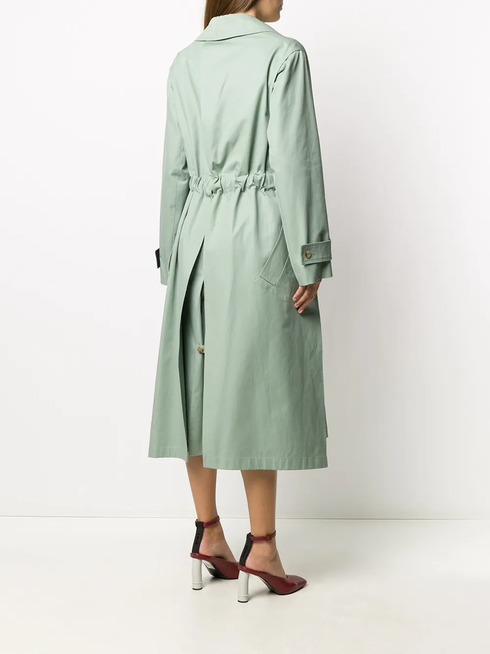 фото Nina ricci двубортное пальто с поясом