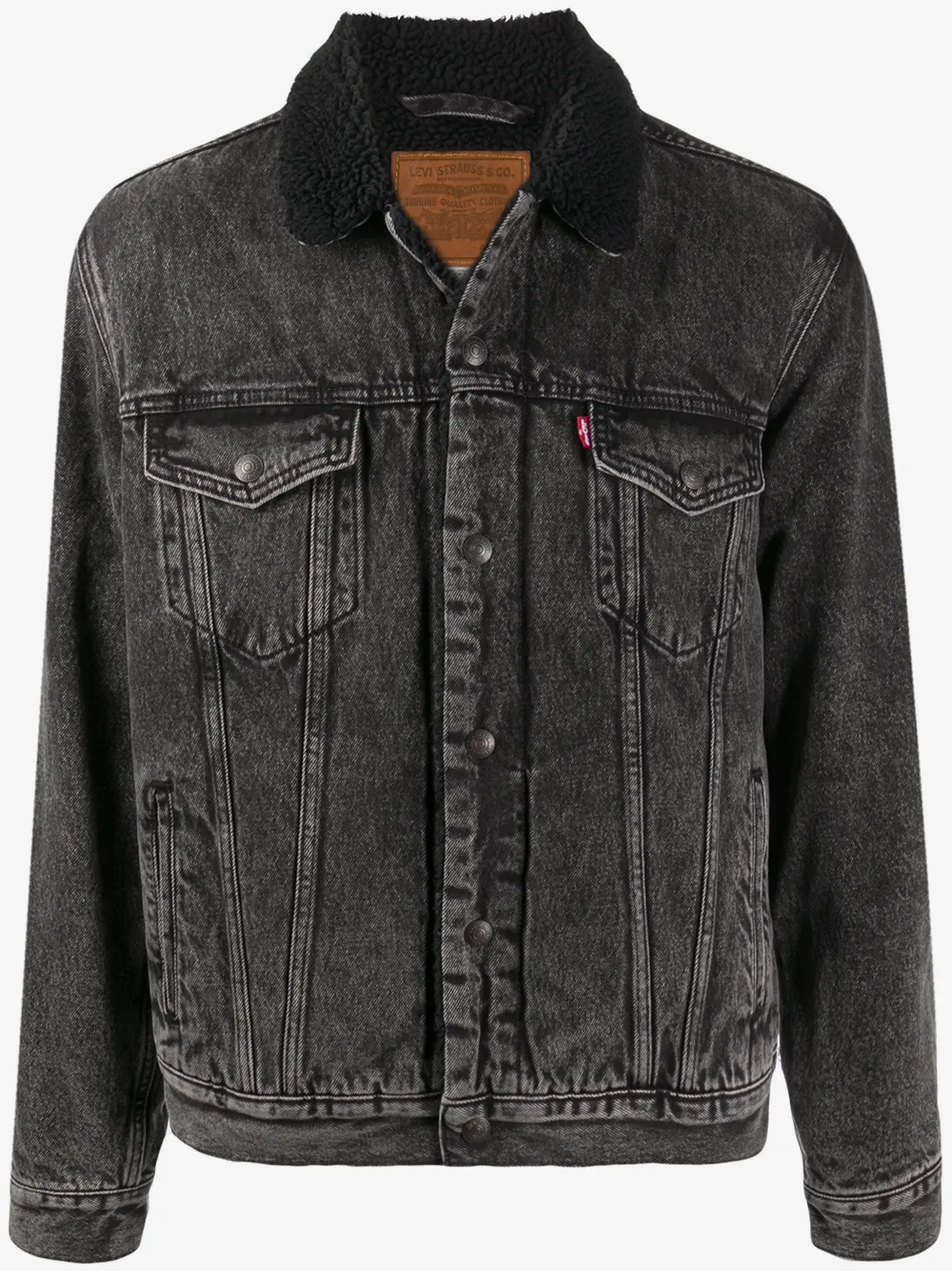 Levi's The Sherpa Type III trucker jacket | Black | Image 1
