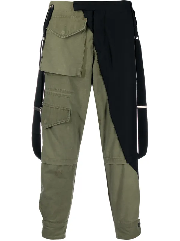 cargo pants with suspenders