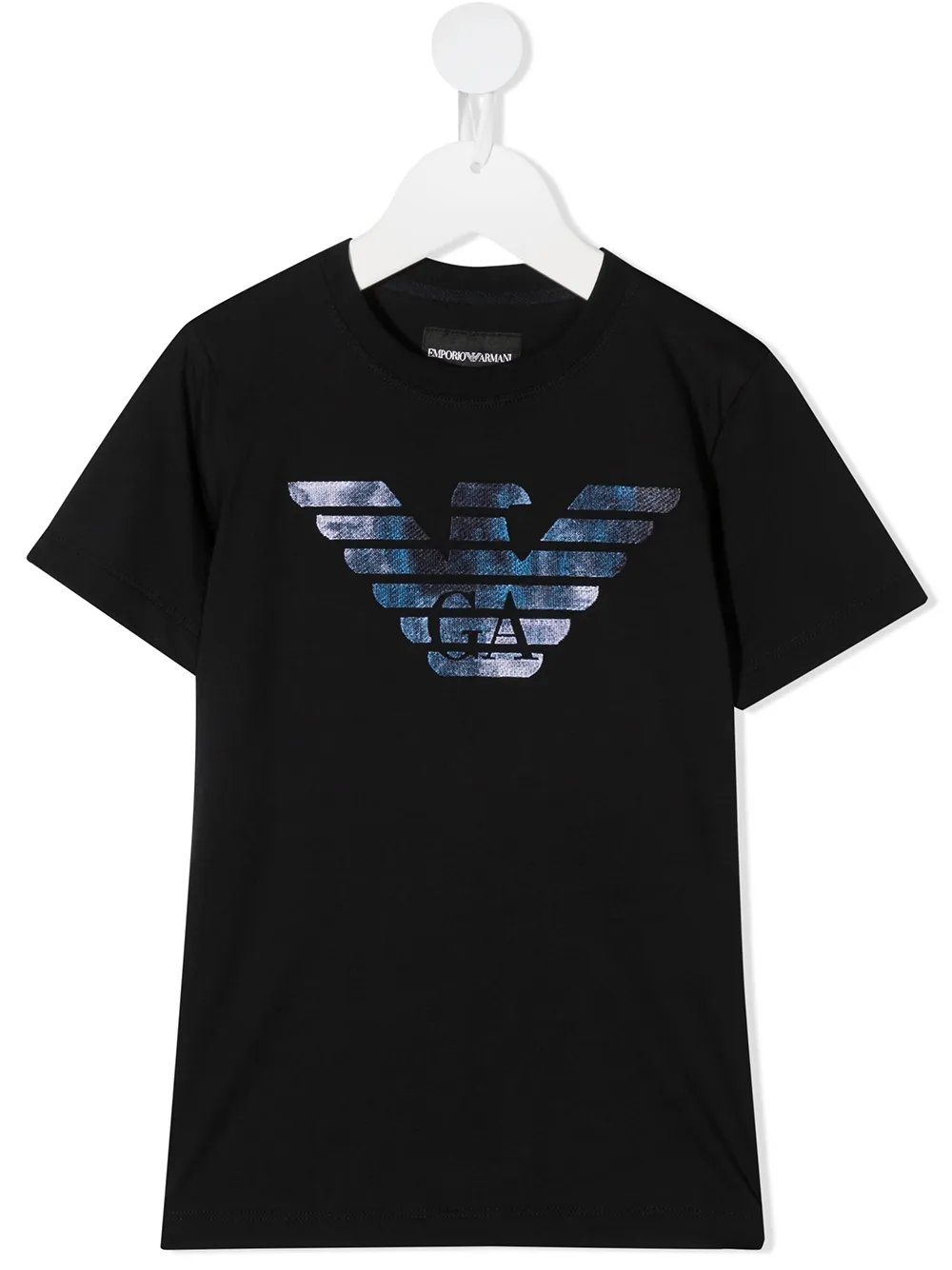 

Emporio Armani Kids logo-print short sleeved T-shirt - Blue