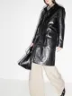 Image 2 of Sunflower single-breasted leather midi coat