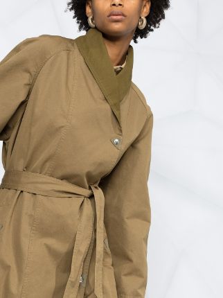 belted trench coat展示图