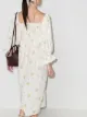 Sleeper floral print midi dress