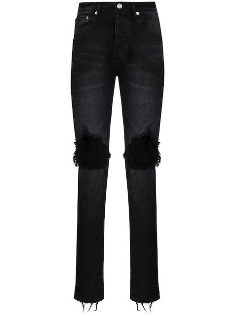Purple Brand Wash Blowout slim-leg jeans