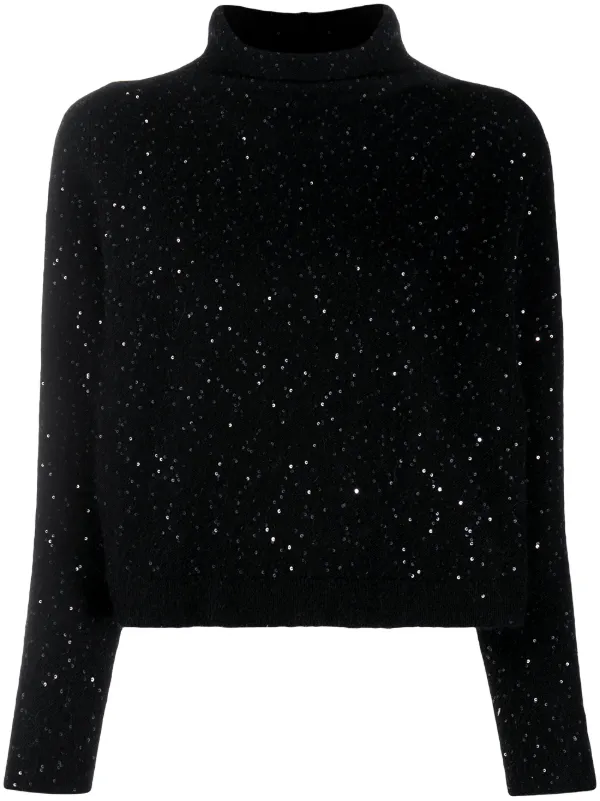 sequin knit jumper