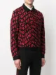 Givenchy جاكيت منسوج بحياكة إنتارسيا وشعار الماركة