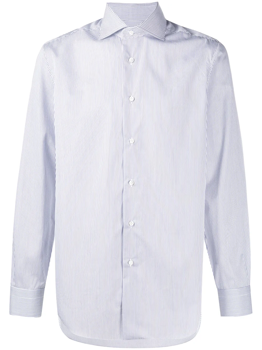 

Barba pinstripe long sleeved shirt - White