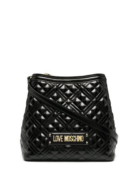 love moschino diamond quilted tote bag