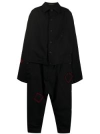 ＜Farfetch＞ ★22%OFF！Yohji Yamamoto ボタン ジャンプスーツ - ブラック画像