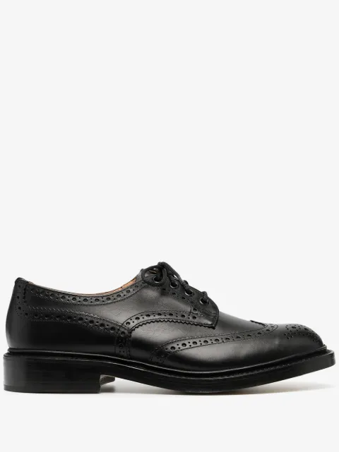 Tricker's lace-up leather derby shoes