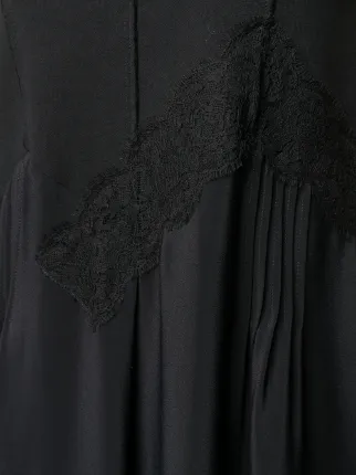 lace-detail ruffle dress展示图