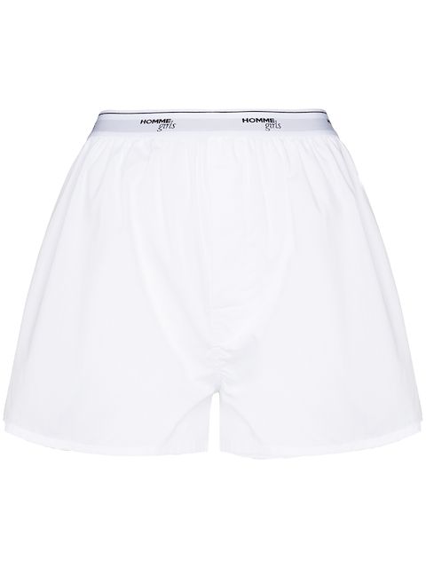HommeGirls logo-tape detail boxer shorts