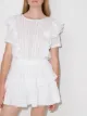 Image 2 of LoveShackFancy Natasha ruffle-trim minidress