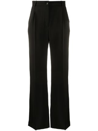 La Collection Wide Leg Tailored Silk Trousers - Farfetch