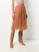 Elisabetta Franchi pleated tulle midi skirt