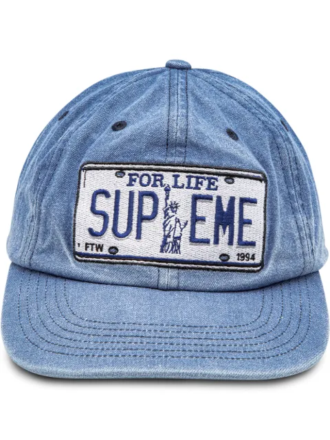 supreme license cap panel 6 plate 